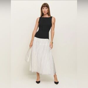 Reformation Cyra Sleeveless Twofer Maxi Dress